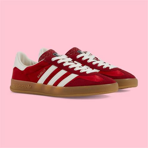 gucci gazelle rosse|adidas x gucci gazelle low.